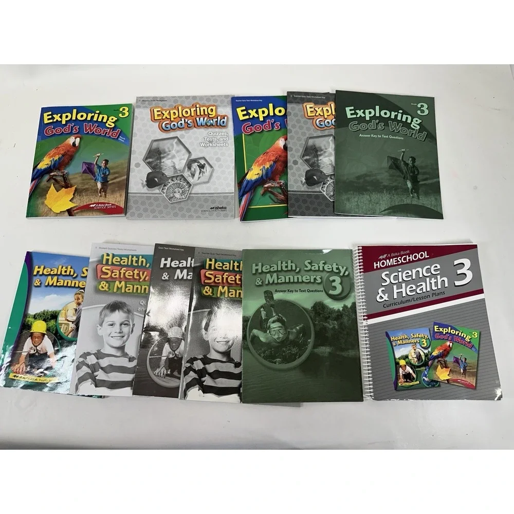 Abeka Grade 3 Science Health Near Complete 11 books Student and Teacher